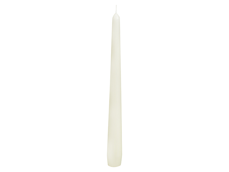 Świeca szpica 1 szt. 24,5 cm ecru 18349
