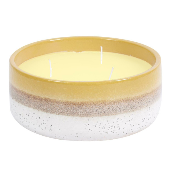 ŚWIECA W CERAMICE 16,5 x 6,5 cm O ZAPACHU TRAWY CYTRYNOWEJ 519460