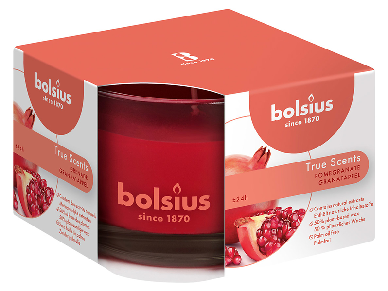 Świeca w szkle True Scents Granat 6,6 cm 50120