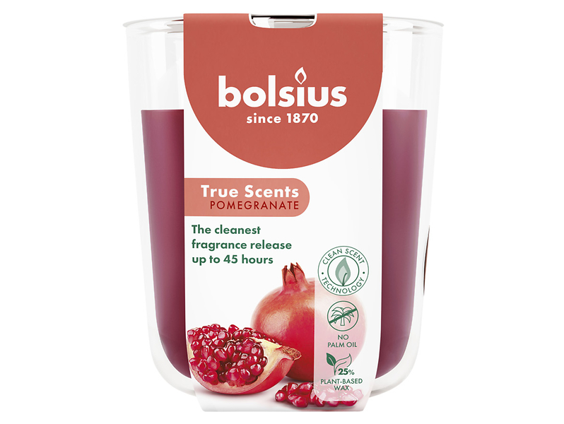 Świeca w szkle True Scents Granat 9,7 cm 304375