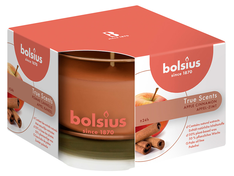 Świeca w szkle True Scents-Jabłko i Cynamon 6,6 cm 50123