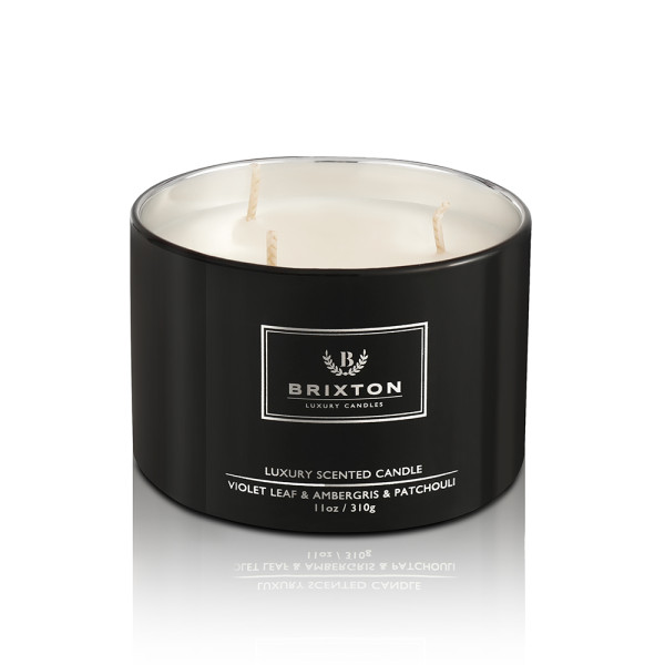 Świeca zapachowa BRIXTON 310g Violet Leaf & Ambergris & Patchouli 989944
