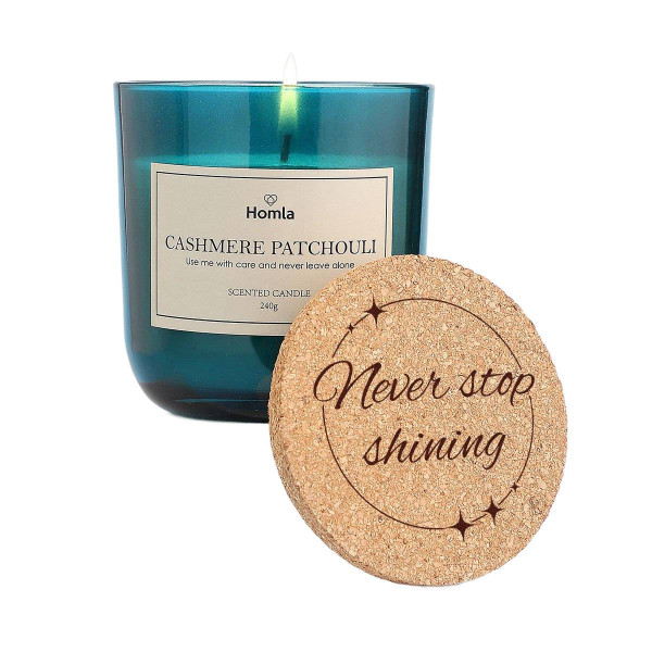 Świeca zapachowa VERDE PP1 Cashmere Patchouli 240g HOMLA 922519