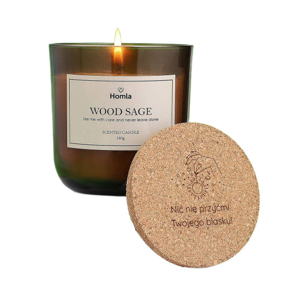 Świeca zapachowa VERDE PP2 Wood Sage 240g HOMLA 922542