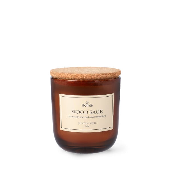 Świeca zapachowa VERDE Wood Sage 240 g HOMLA 922532