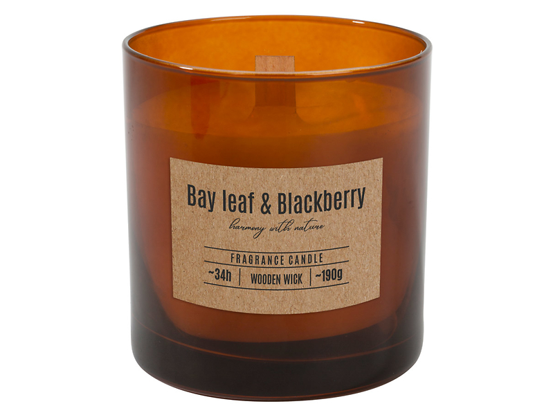 Świeca zapachowa w słoiku Bay Leaf & Blackberry 8,5 cm 47856