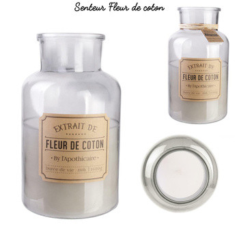 Świeca zapachowa XL w butelce Fleur de coton 81350