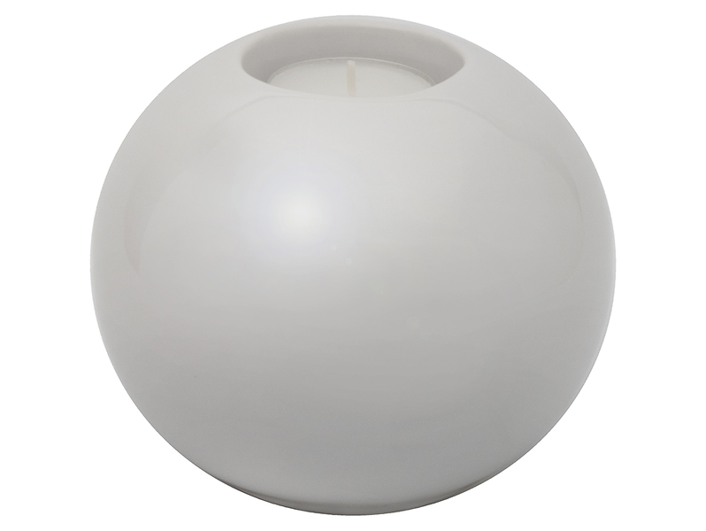 Świecznik ceramiczny 9 cm biały 32640