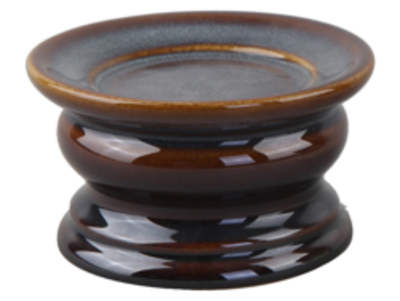 Świecznik ceramiczny Blanka 5,5 cm niebiesko-brązowy 261217