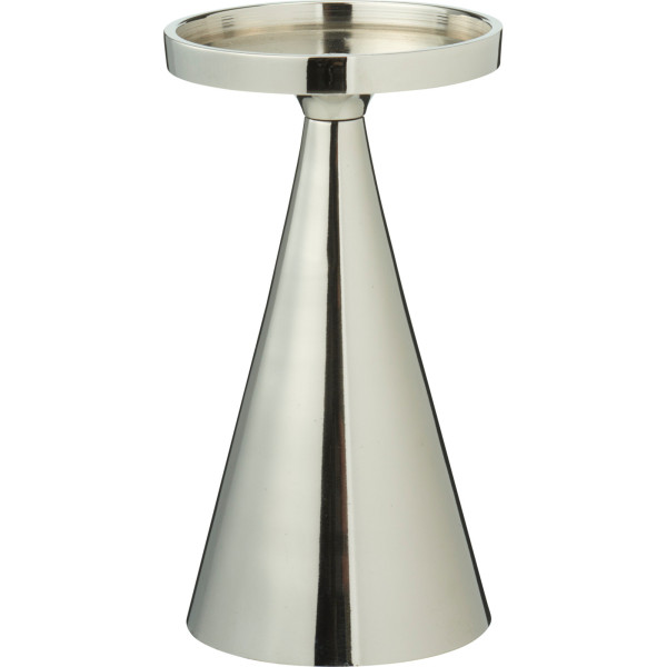 Świecznik dekoracyjny, srebrny, 17 cm 838258