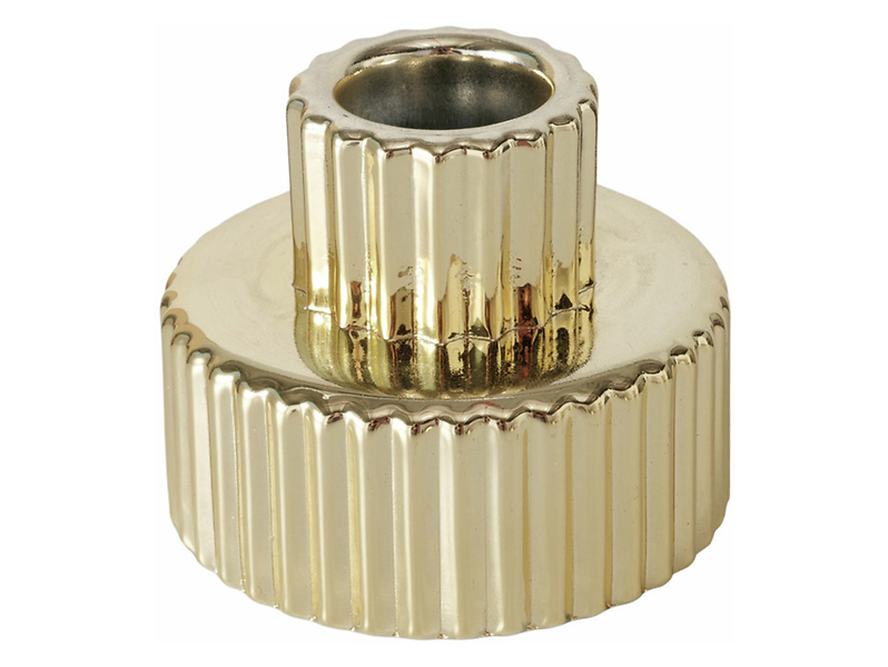 Świecznik Goldie I szkło lakierowane 7 cm złoty 487250