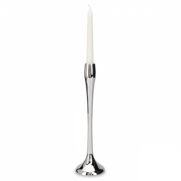 Świecznik Metalowy Pojedynczy Na Świecę Świeczki Świąteczny Glamour 25,5 Cm 805445
