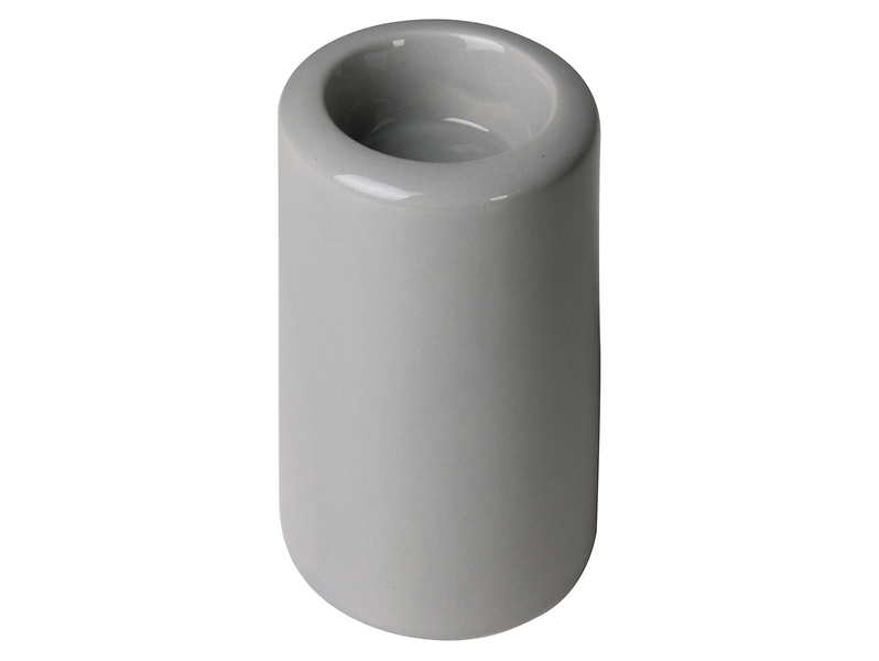 Świecznik Michigan ceramiczny 12 cm szary 48811
