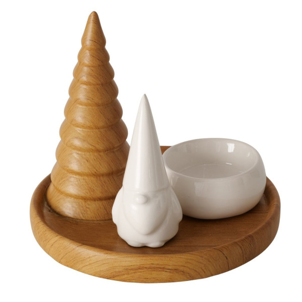 Świecznik na tealight AMIRA z choinką, Ø 13 cm 838260