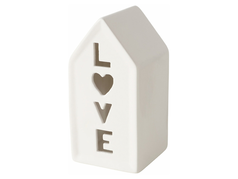 Świecznik na tealight Love 14 cm biały 487260