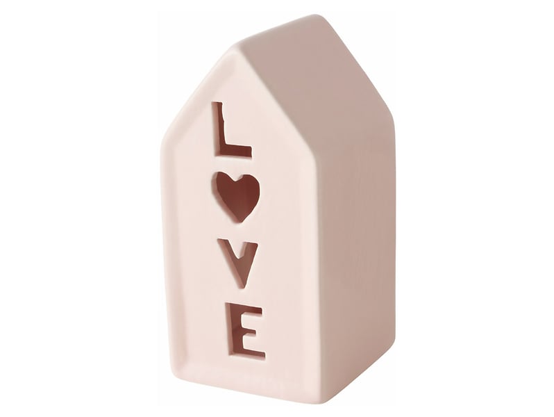 Świecznik na tealight Love 14 cm różowy 487259