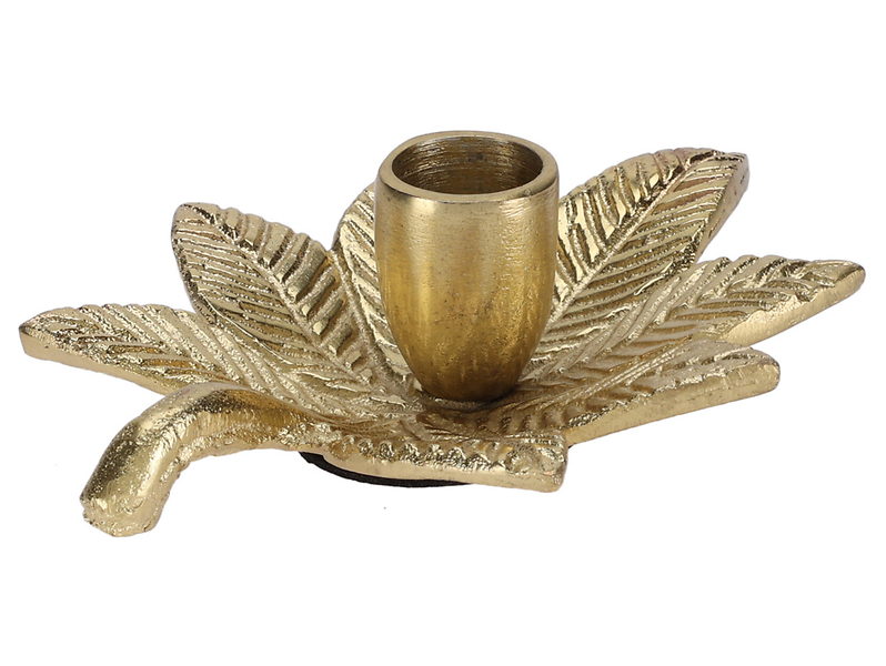 Świecznik Nepal 14,5 cm złoty 743270