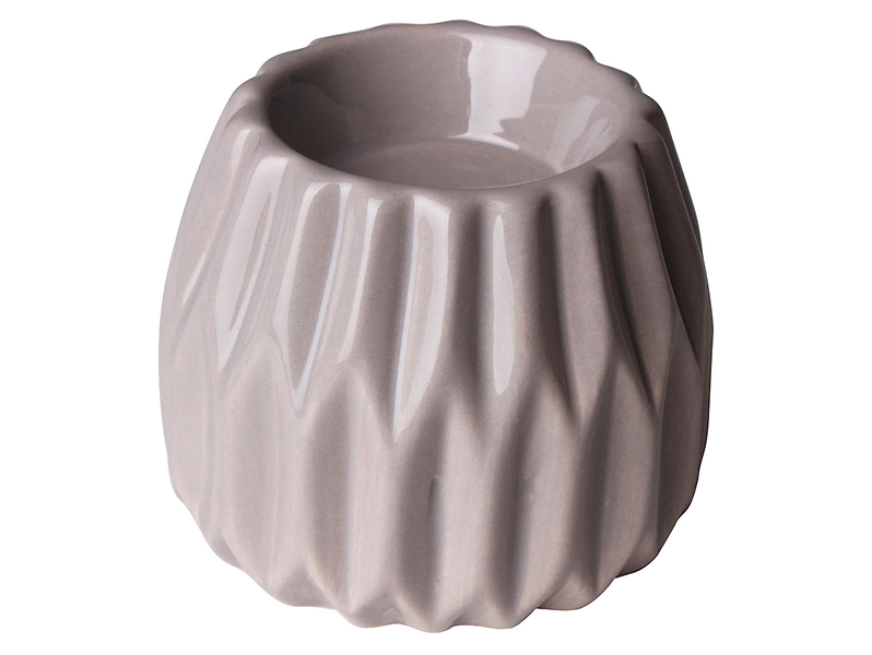 Świecznik Ontario ceramiczny szary 37938