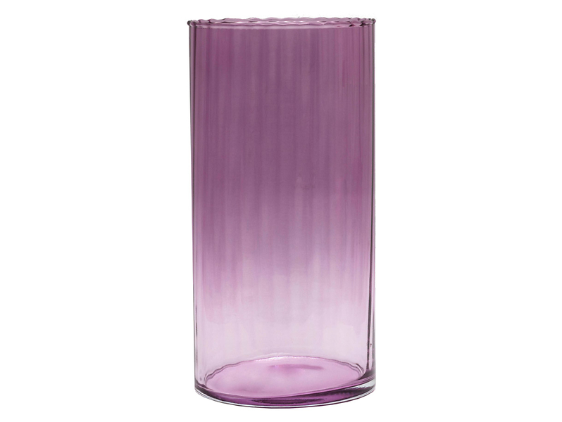 Świecznik Optyk Bakłażan 30 cm fioletowy 38275