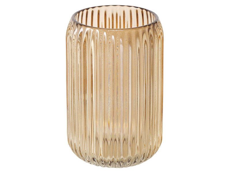 Świecznik szklany na tealight Hygge 12,5 cm beżowy 516893