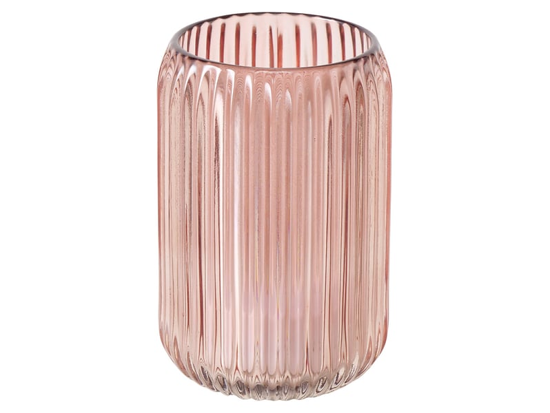 Świecznik szklany na tealight Hygge 12,5 cm różowy 487266