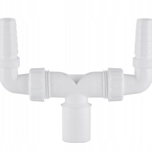 Syfon podwójny do pralki suszarki adapter AGD odpływ 232209 Syfon podwójny do pralki suszarki adapter AGD odpływ 232209