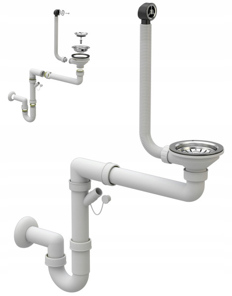 Syfon zlewozmywakowy Granitan Amazon 115 mm 521569