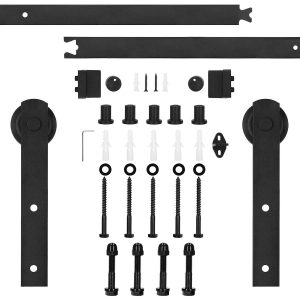 System do drzwi przesuwnych 183 cm prowadnica do 100 kg, barn door stal 455226 System do drzwi przesuwnych 183 cm prowadnica do 100 kg, barn door stal 455226