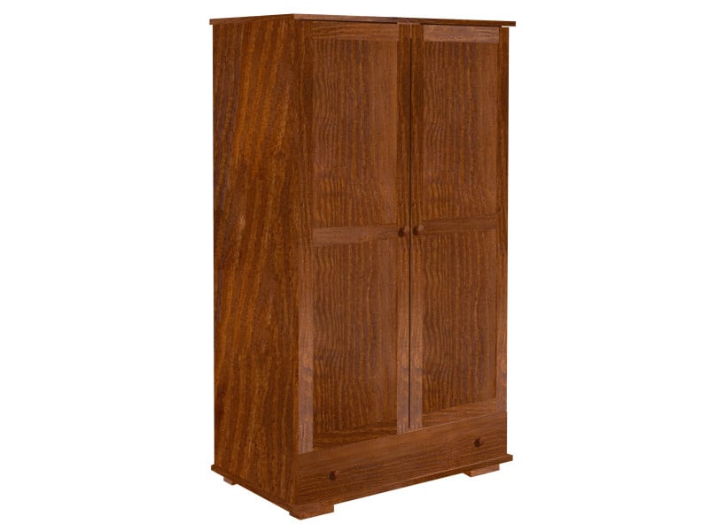 Szafa 100 cm drewniana Modern z drążkiem, kolor kasztan 525410