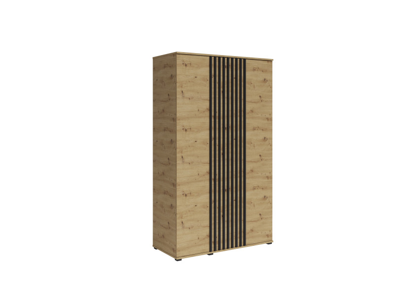 Szafa 120cm Uchylna 120x200cm Artisan + Lamele Czarne 763810