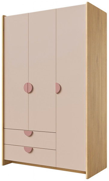 Szafa 123 cm do pokoju dziecięcego z szufladami LOLLIE 1023406