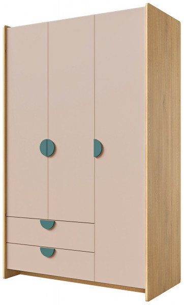 Szafa 123 cm do pokoju dziecięcego z szufladami LOLLIE 1023404