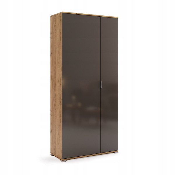 SZAFA 2-DRZWIOWA Lana 80cm dąb/szary Z PŁYTY WIÓROWEJ 262583