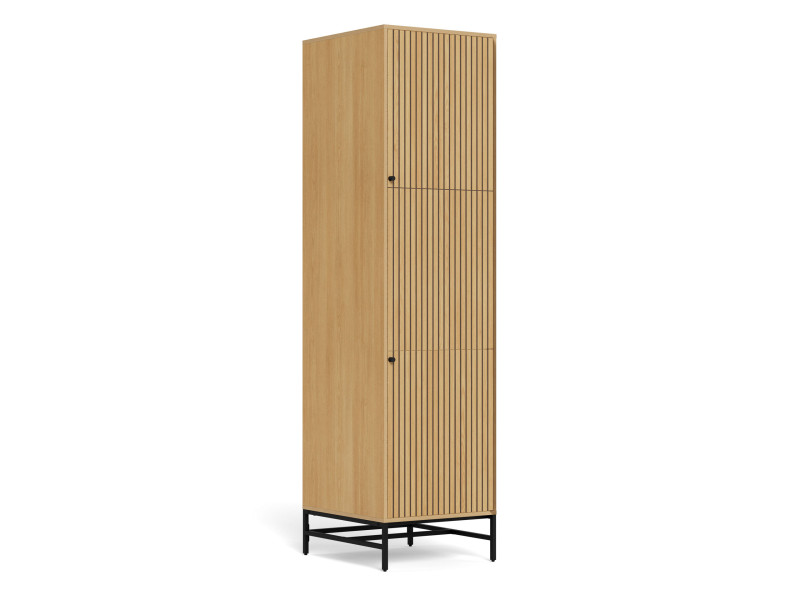 Szafa 200x51 cm Harper lamel z półkami i drążkiem na wieszaki 962456
