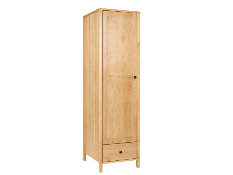Szafa 50 cm słupek drewniana z drążkiem, Prestige, drzwi L, kolor dębowy 152731