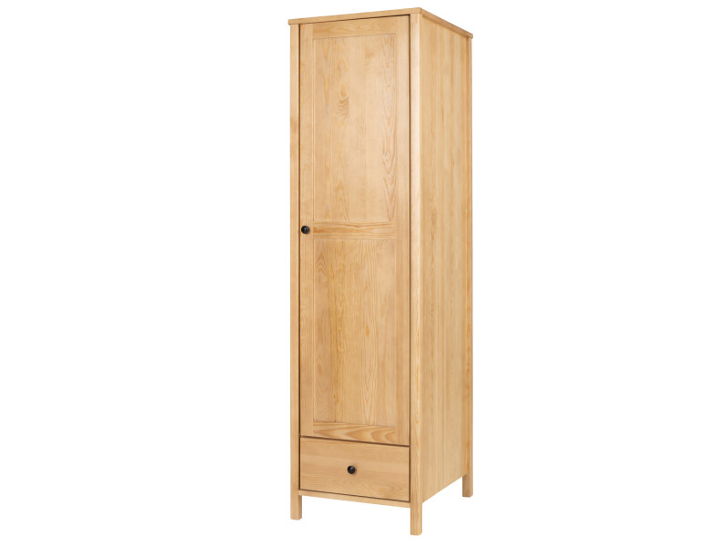 Szafa 50 cm słupek drewniana z drążkiem, Prestige, drzwi P, kolor dębowy 152734