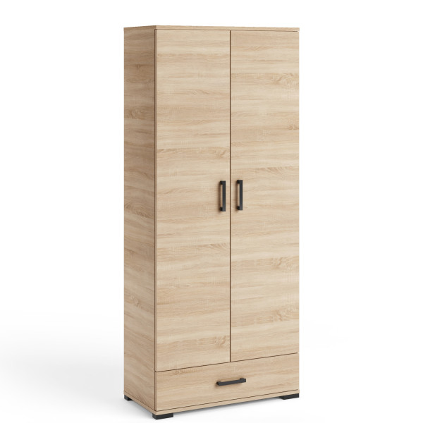 Szafa 80 cm otwierana z półkami FIORA dąb sonoma 995269