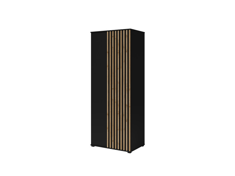 Szafa 80cm Uchylna 80x200cm Czarna + Lamele 763807