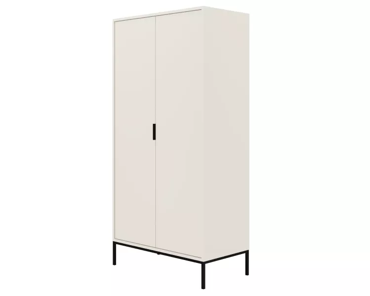Szafa AUSTIN biała/czarna 414977