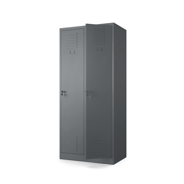 Szafa Bhp 2-Osobowa Antracyt Stal 1083997