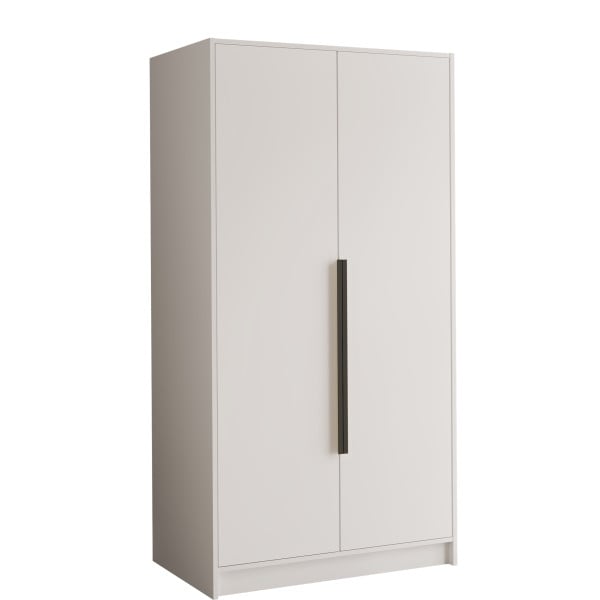 Szafa biała do przedpokoju 100 cm z półkami LESTO 812636