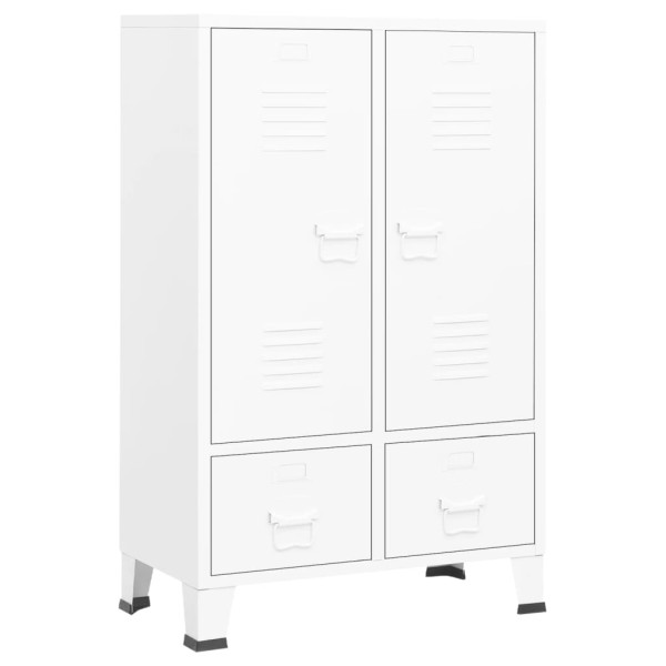 Szafa Biały Stal vidaXL 406970