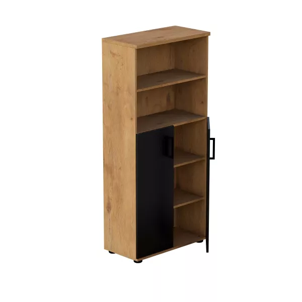 Szafa biurowa LOFT CLARO 5OH Dąb Lancelot 520397
