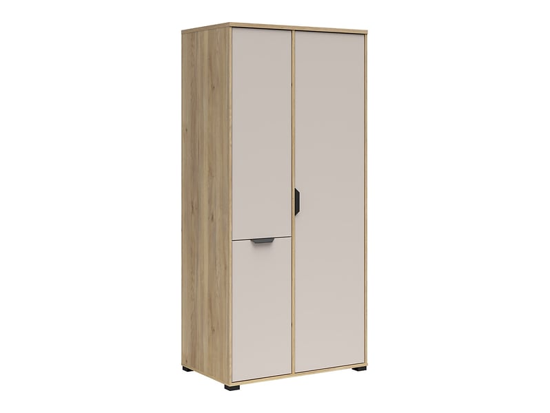 Szafa Chuck 90 cm z 3 drzwiami dąb mauvella/kaszmir 1071944