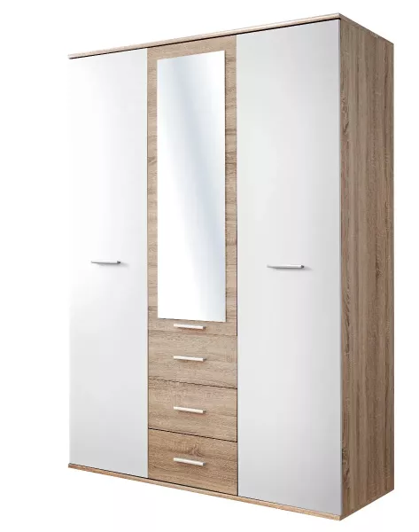 Szafa DINO 3D3S dąb/biała 414976
