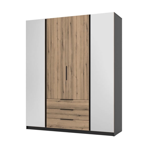 Szafa do przedpokoju 4-drzwiowa z lustrem Dravero BL/EV 2L 2F 3S 802679