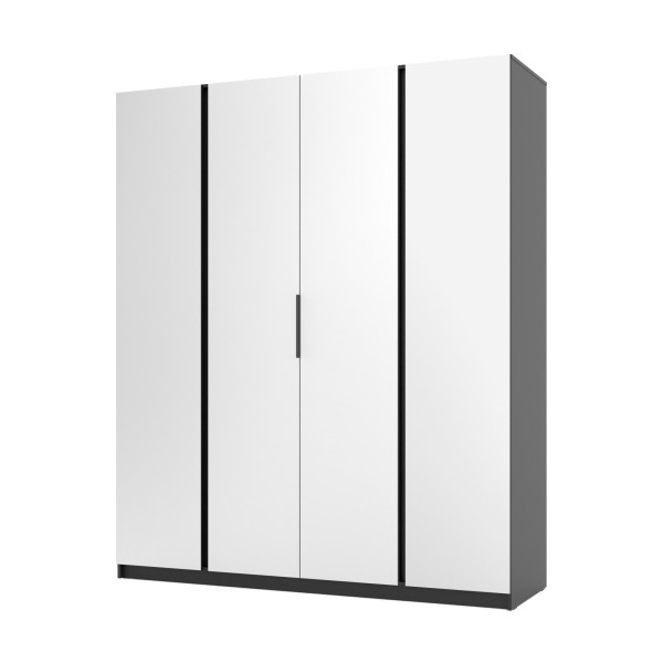 Szafa do przedpokoju 4-drzwiowa z lustrem Dravero BL/EV 4L 802704