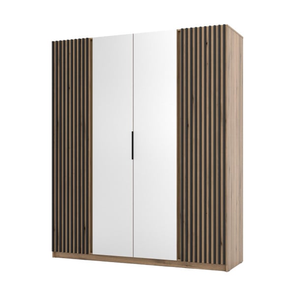 Szafa do przedpokoju 4-drzwiowa z lustrem Dravero EV/EV-BL 2LAM 2L 802675