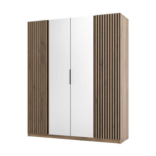 Szafa do przedpokoju 4-drzwiowa z lustrem Dravero EV/BL-EV 2LAM 2L 802691