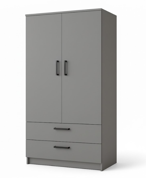 Szafa Do Przedpokoju Dwudrzwiowa Garderoba Grafit 90cm 5kolorów MR 2d2sz 797571